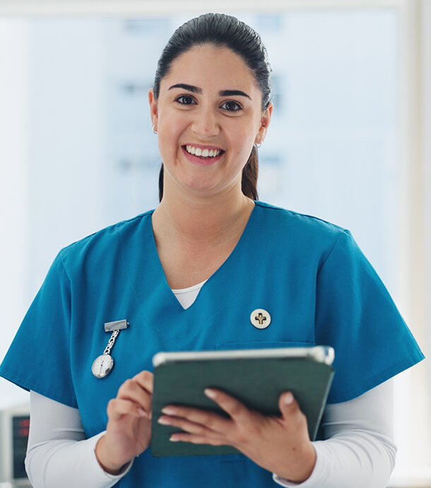 female dental assistant